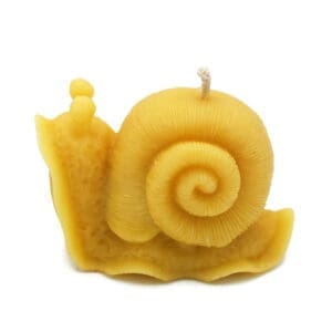 Beeswax Candle Snail Mollusk Shaped Candle