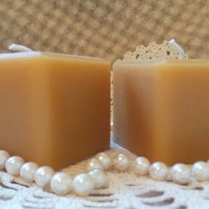 Beeswax Candle  Square Cube-Shaped Candle Set/2