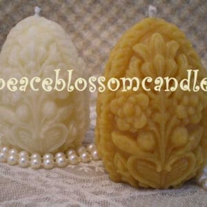Beeswax Carved Egg Candles