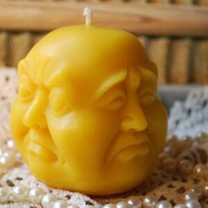 Beeswax Candle 4 Face Buddha Choose your Mood