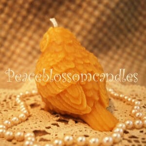 Beeswax Owl Candle