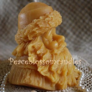 Beeswax Santa Head Candle