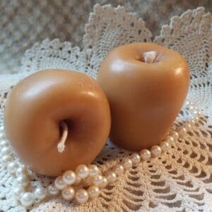 Beeswax Candle Apple Shaped Candle set/2