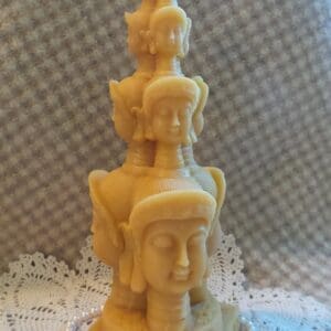 Beeswax Candle Buddha Tower Shaped Candle
