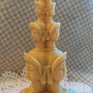 Beeswax Candle Buddha Tower Shaped Candle