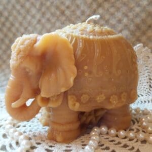 Beeswax Candle Shaped Decorated Festival Elephant Candle