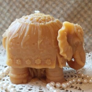 Beeswax Candle Shaped Decorated Festival Elephant Candle