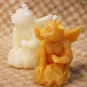 Pure Beeswax Gargoyle Shaped Candle