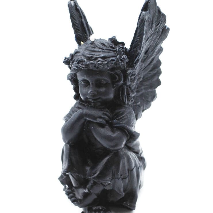 Black Sitting Angel